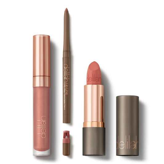 3 Piece Lip Wardrobe Collection - Warm Nude