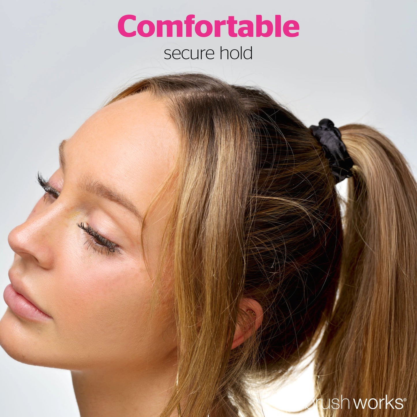 Brushworks Skinny Satin Scrunchies - 6 Pack
